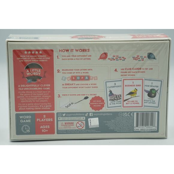 A Little Wordy Game by Exploding Kittens - Brand New & Sealed - Picture 2 of 4